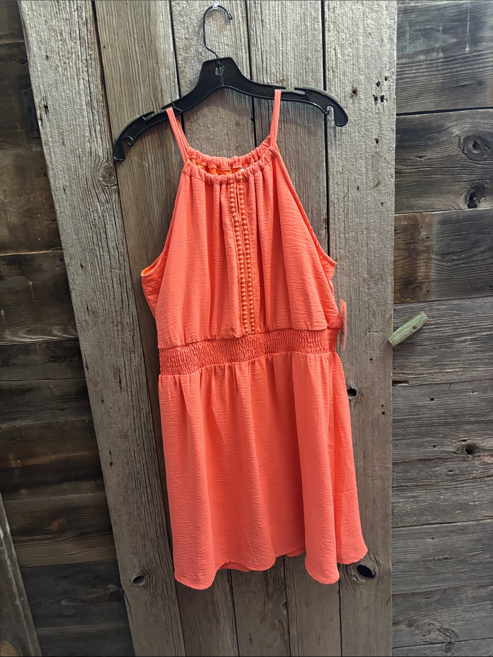 No Boundaries Coral Halter Dress for women’s
